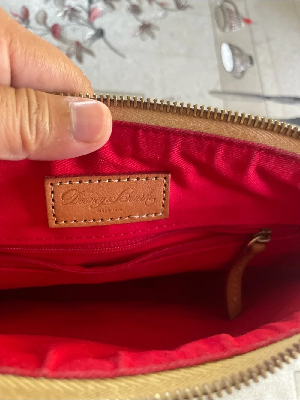 Dooney & Bourke Los Angeles Angels White‎ Red Player Pouch